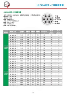 UL2464 鋁箔+E 單隔離電纜-P34
